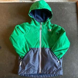The NorthFace boys fleece lined rain jacket size 6